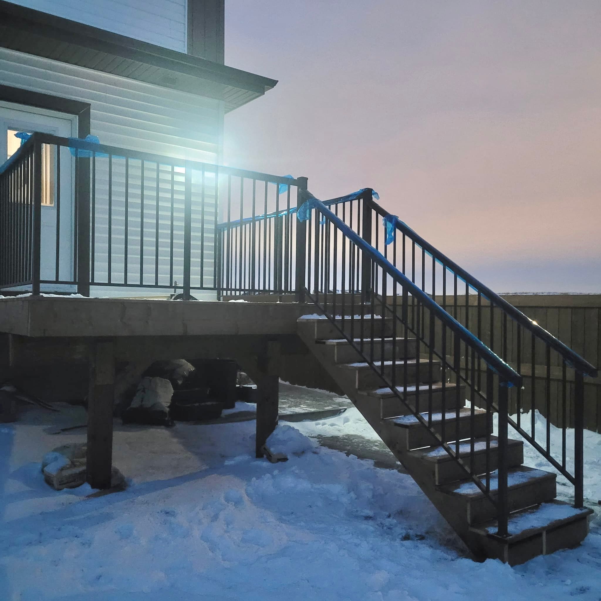 Spigot With Top Rail