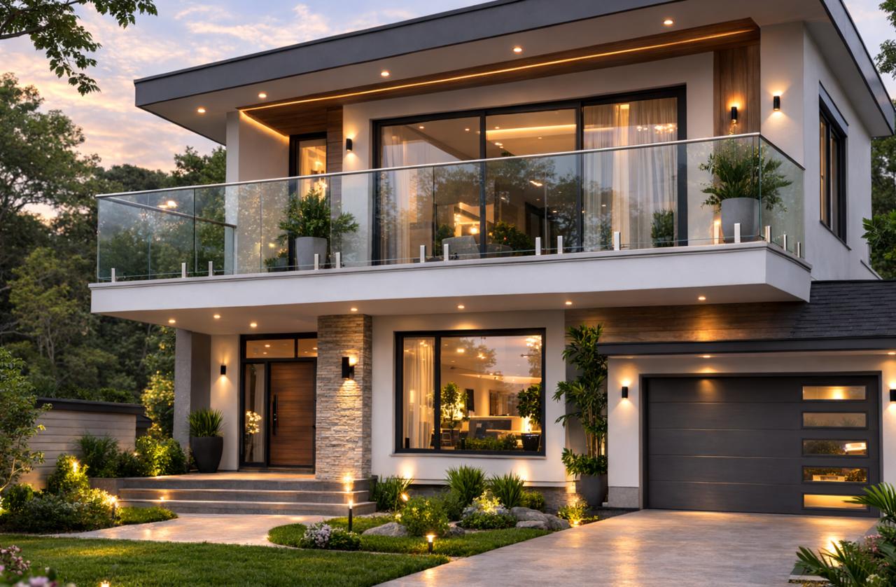 Aluminium Glass Railings